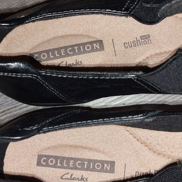 Clarks  Women's Cheyn Madi Leather Ortholite Slip On Loafer Black Size 11 NWOT - Picture 6 of 8